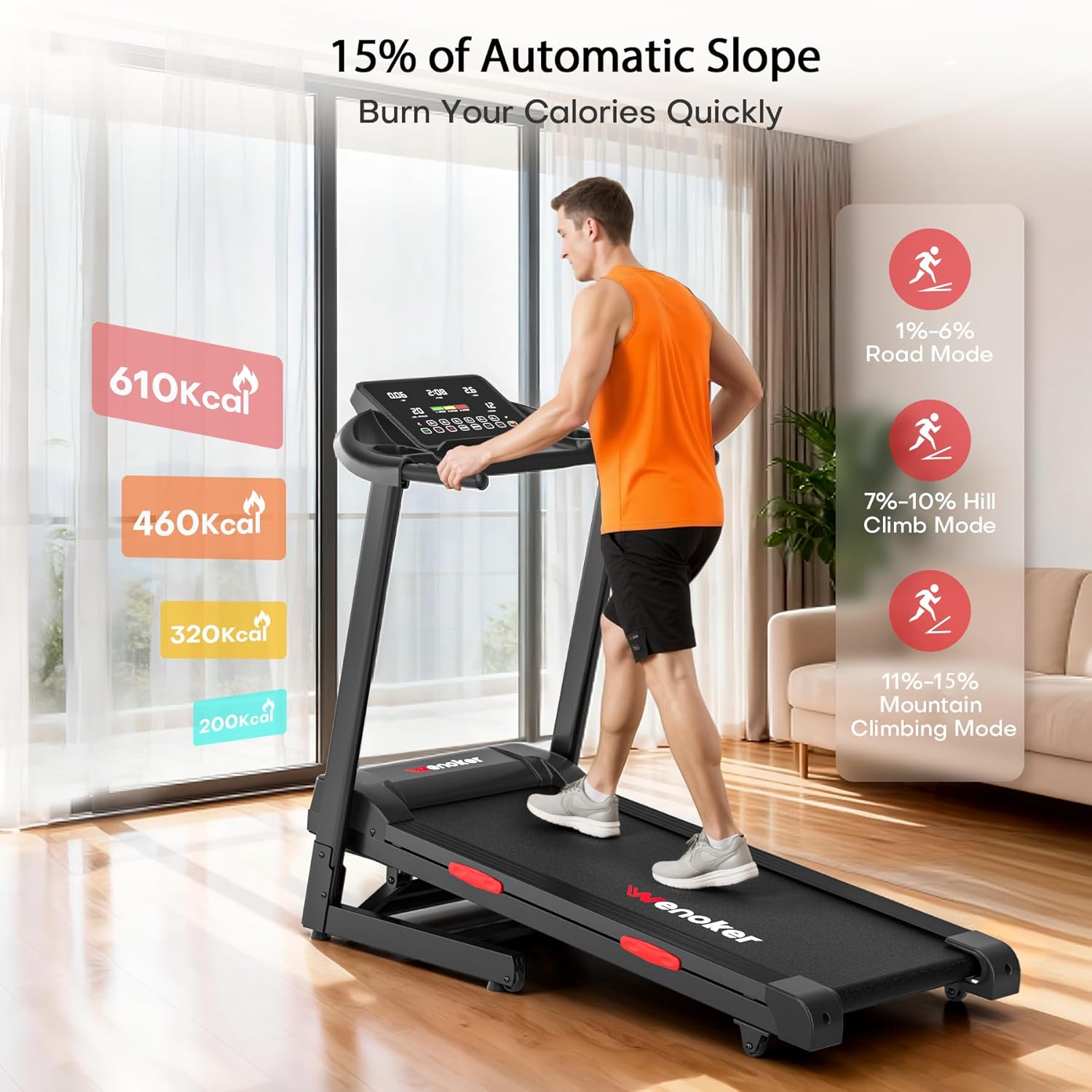 Wenoker Foldable Treadmill X-T421