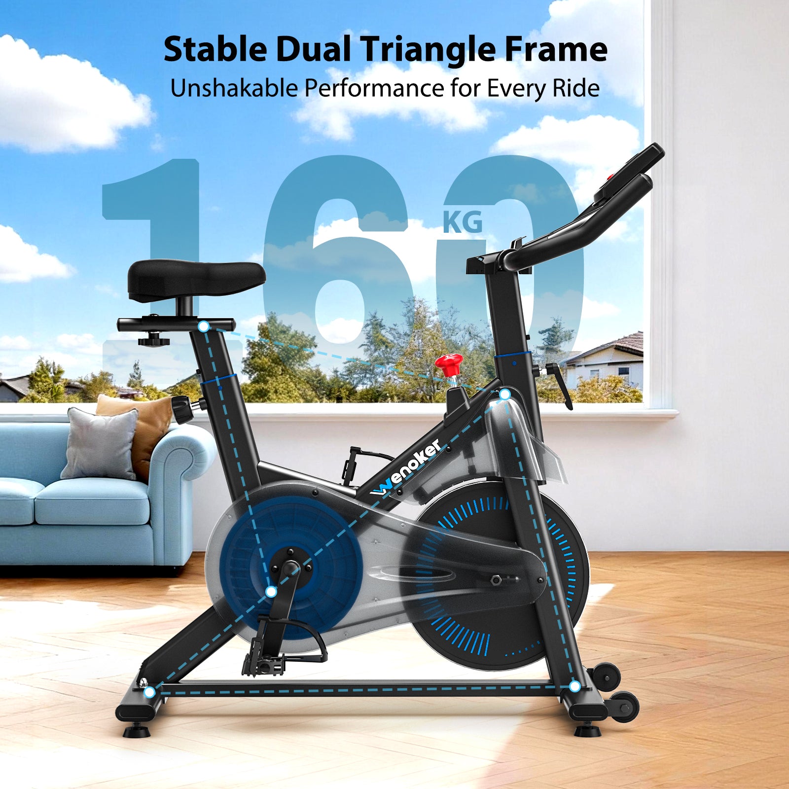 Wenoker JC302 Magnetic Exercise Bike